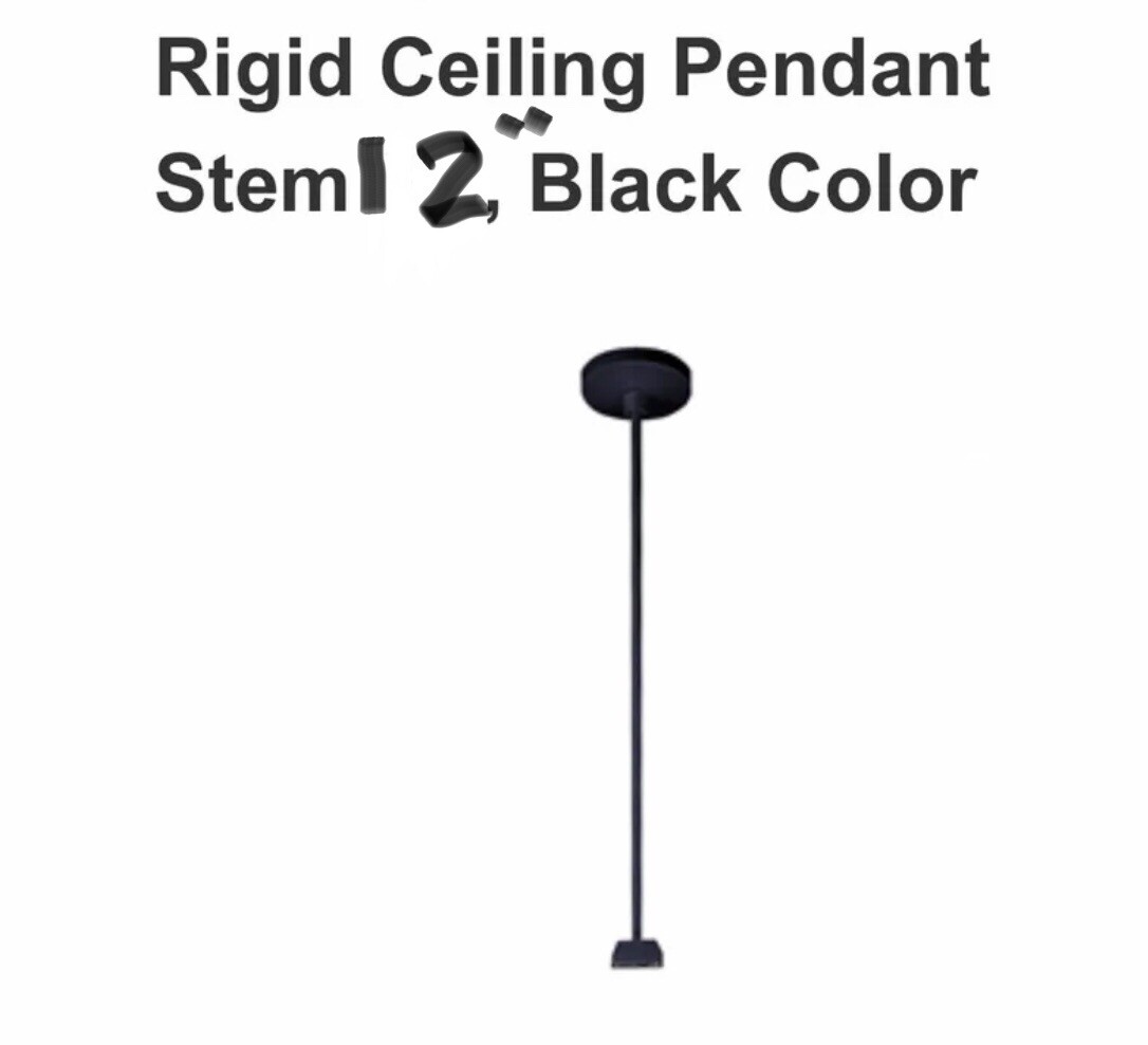 12” Black Pendant Light/Ceiling Fan Extension Rod WAC Lighting eBay