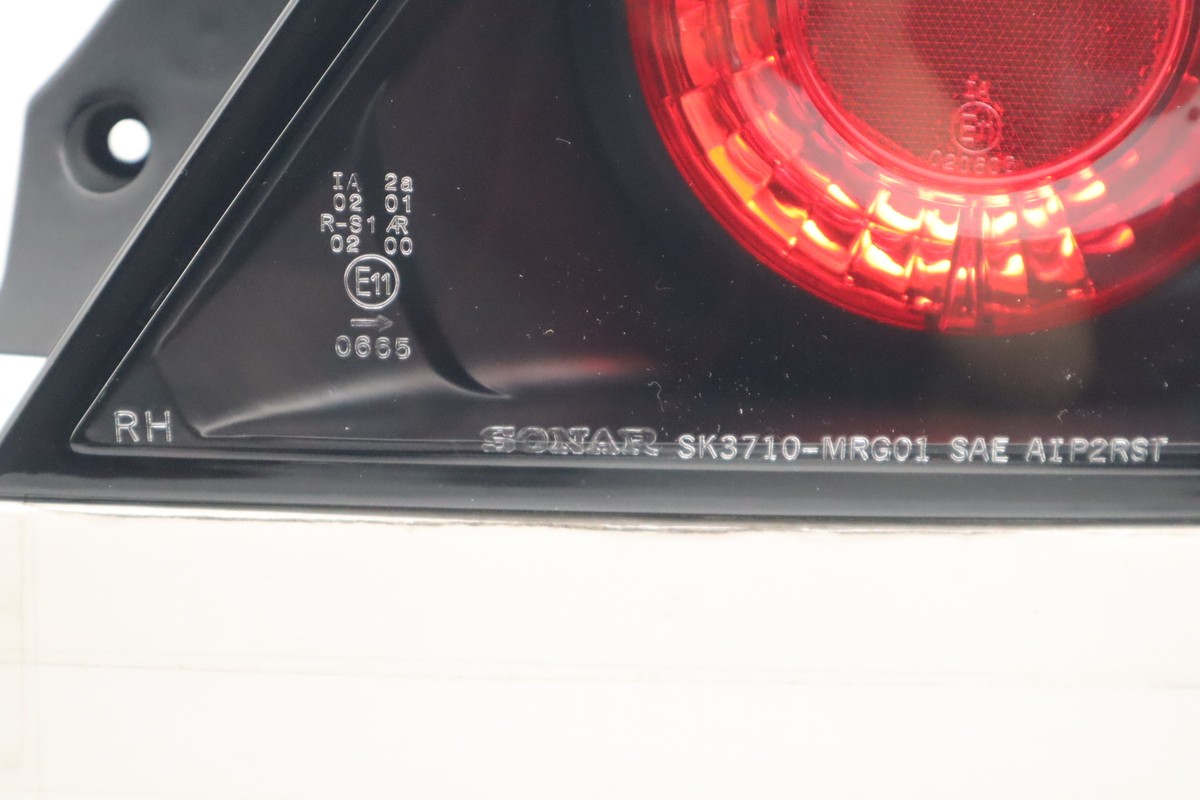 2002 2003 Mitsubishi Lancer ES OZ Rally LS Tail Lights Black 2002 2003 Mitsubishi Lancer ES OZ Rally LS Tail Lights Black