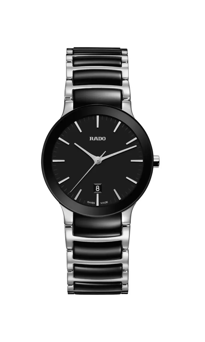 Reloj Rado Centrix R30935172 Watch Cer mica Negro Mujer 28mm Nuevo