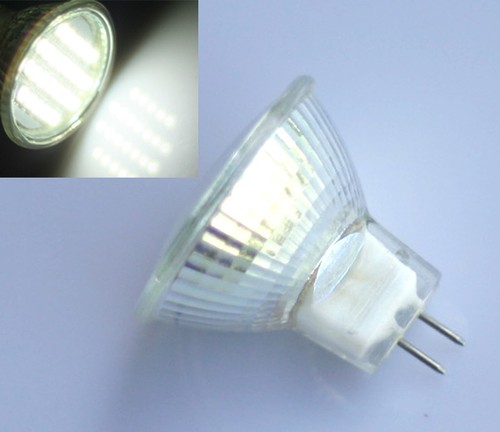 MR11/GU4 24*Leds 3528 SMD LED Spot Light Bulb White Lamp 1.5W 12V High Power