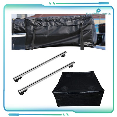 Roof Rack Cross Bar Set + Travel Luggage Storage Bag For 2014-2018 Jeep Cherokee