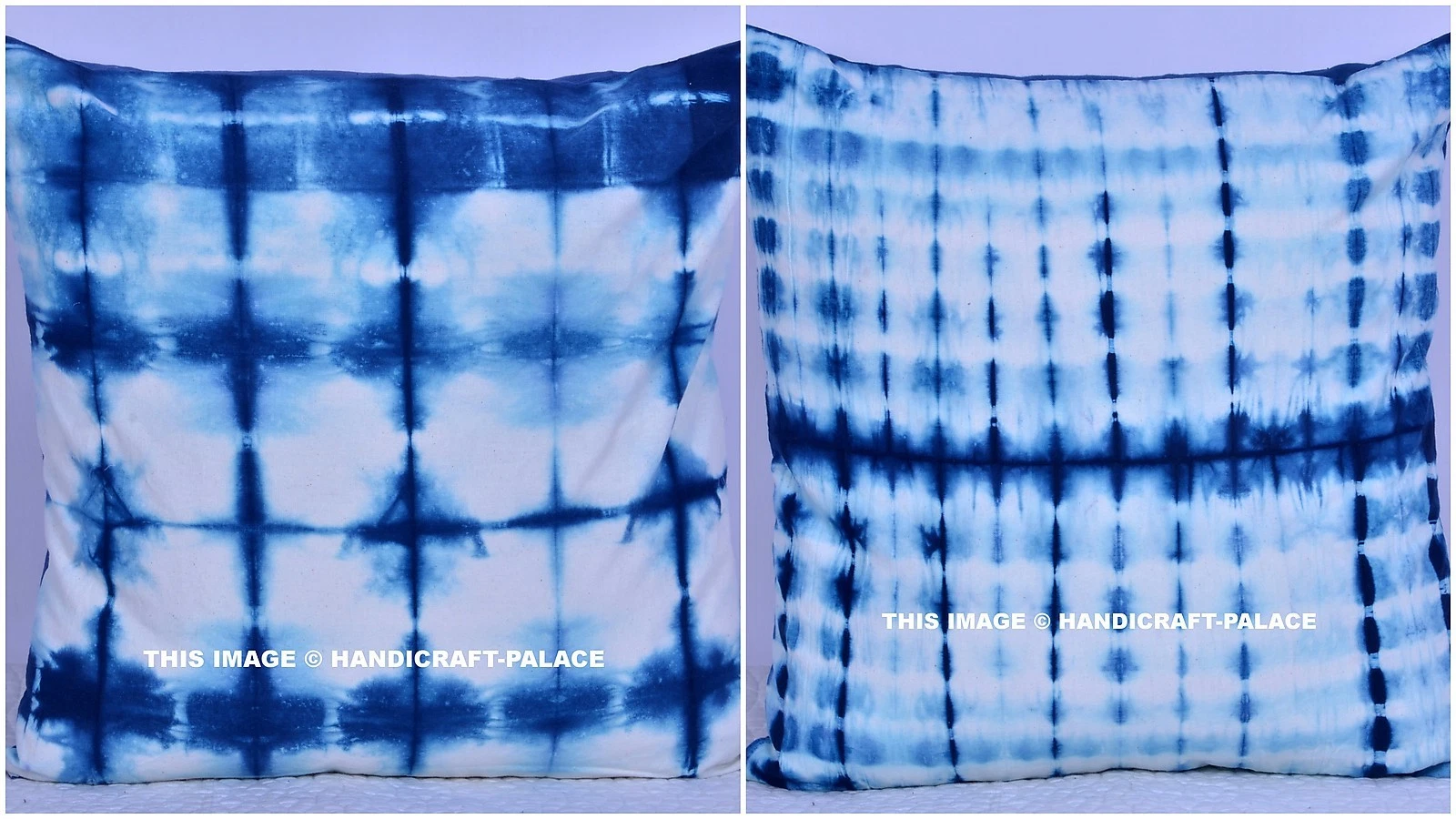 18" India Tie Dye Cotton Shibori Throw Pillow Case Cushion Cover Home Sofa Decor
