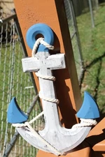 MARINER DECOR,Sea Anchor,BOAT DECOR, Nautical Anchor Wall Hang, Coastal Living,