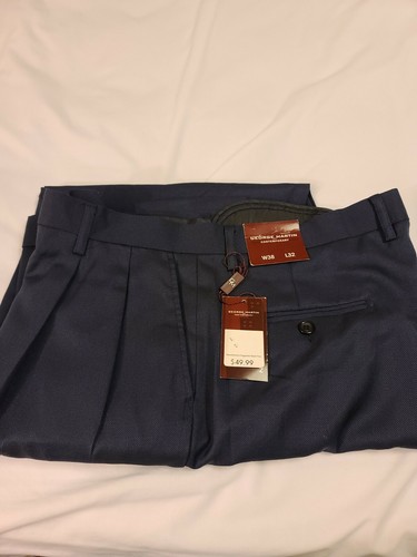 NWT George Martin Contemporary Men Navy 
