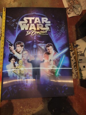 Star Wars in Concert Plastic Poster Opaque 2009 RARE 3D Lenticular