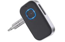 Car Bluetooth Receiver Adapter 3.5mm AUX Wireless Audio Hands Free Call Speaker