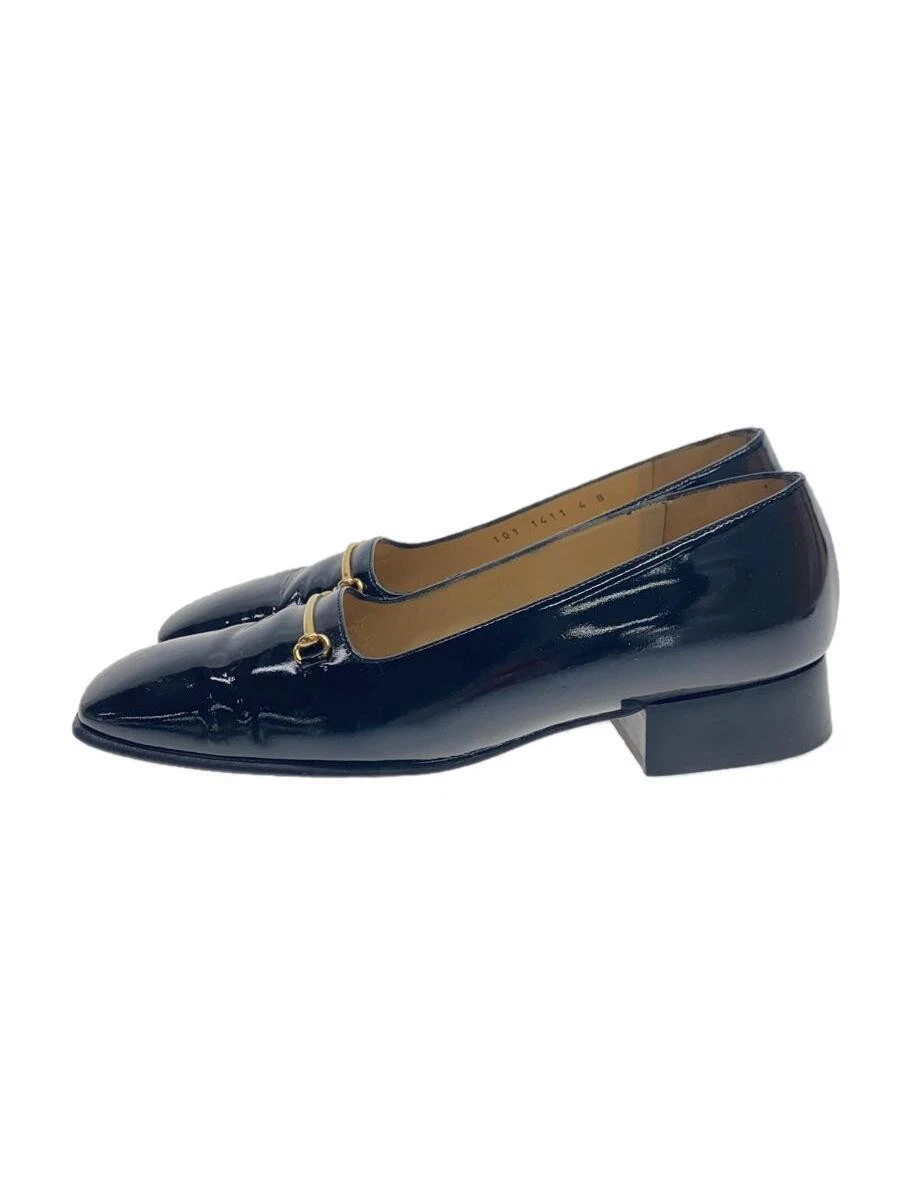 Mocassins Gucci émail noir taille 23 cm   Chaussures élégantes à enfiler   Occasion