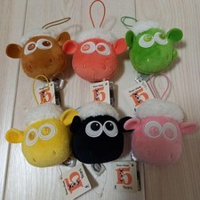 Shaun the Sheep 15th Anniversary Colour Face Mascot Plush Set 6 Pack