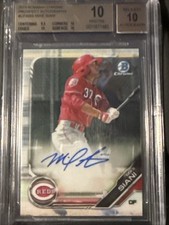 2019 Bowman Chrome Mike Siani Prospects Auto #CPAMS - Beckett 10