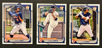 2024 Topps Bowman Draft Complete Paper Team Set - Houston Astros