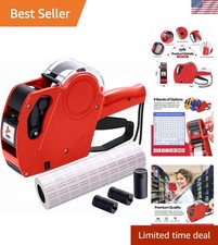 MX5500 Pricing Tag Gun with 5150 pcs White Label Gun Stickers  3 Extra Inker...