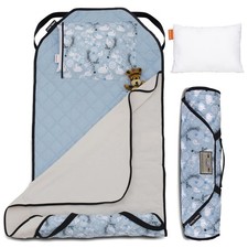 Tot Cot Kids Nap Mat - Toddler Preschool Daycare Bedding Cover with Blanket a...