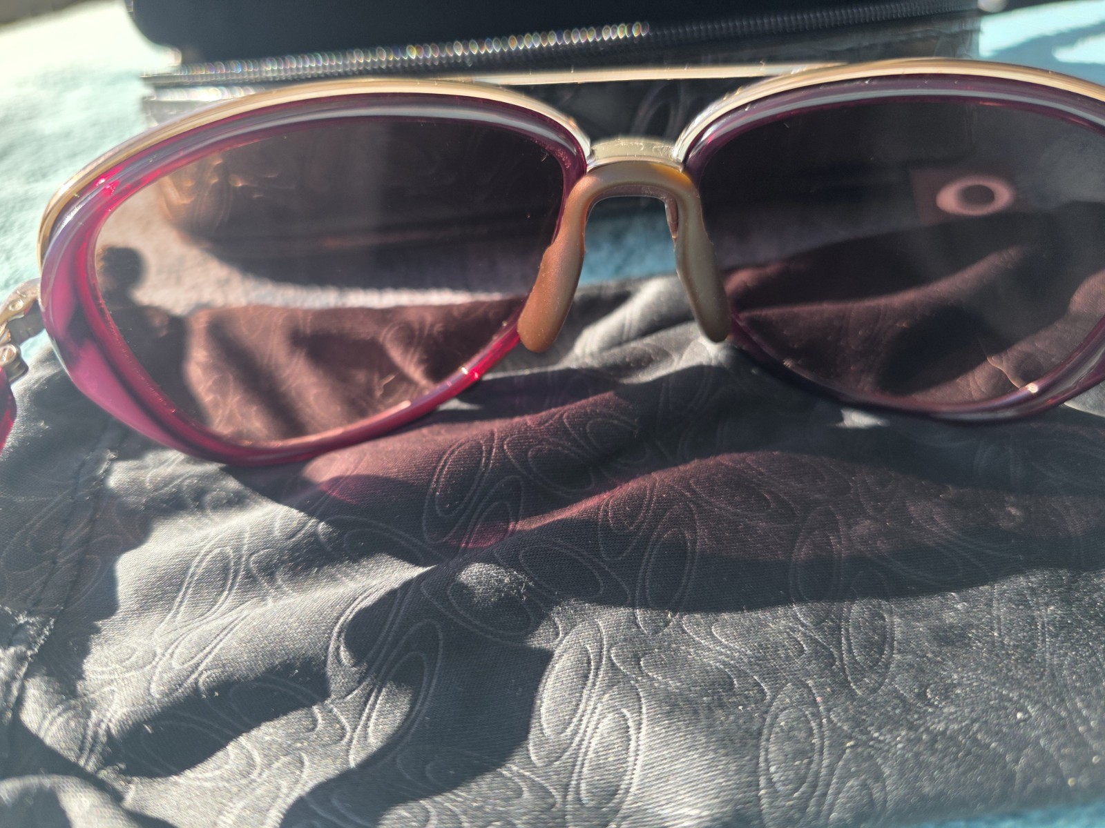 Oakley Sunglasses Split Time Crystal Rasberry G40… - image 7