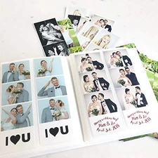 Photo Booth Photo Album - For Wedding or Party- Holds 120  Assorted Colors 