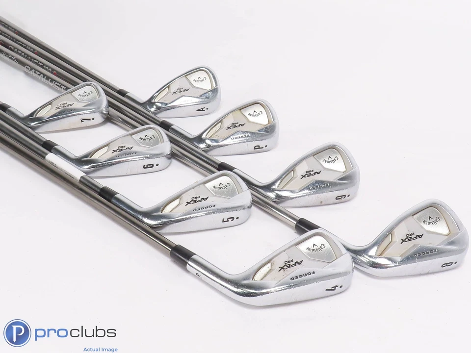 Callaway '19 APEX PRO 4-PW,AW IRON SET - Catalyst 100 Stiff Flex Graphite 459414 - Image 2 of 4