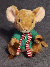 RARE VTG Dakin Christmas Mouse Plush By Priscilla Hillman-SO FABULOUS  