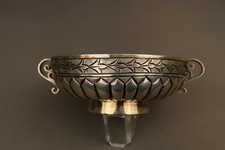 Antique Spanish Colonial Silver Two Handled Bowl Bernegal Cup 18th Century