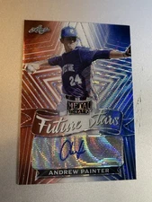 2021 Leaf Metal Draft Andrew Painter Red White Blue Wave Refractor AUTO 2/5