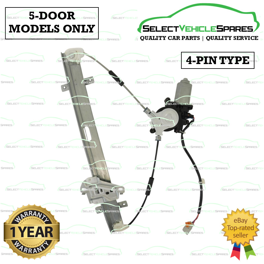 NEW CIVIC MK7 (5-DOOR) FRONT DRIVERS WINDOW REGULATOR & 4-PIN MOTOR 2001-2003
