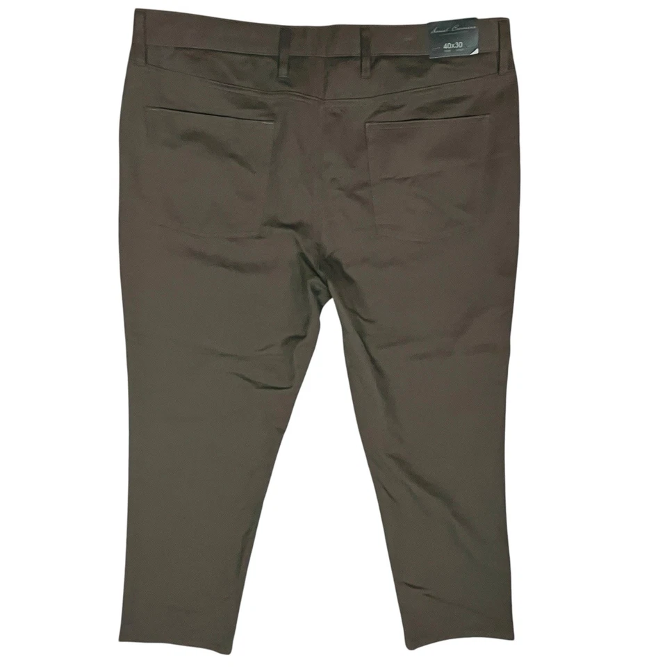 NEW Daniel Cremieux Signature Collectio Sz 40x30 Brown/Hazel Pants Cotton & Wool - Image 3 of 4