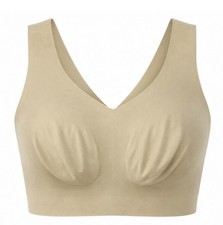 Evelyn Bobbie "The Beyond Bra" Size XL Beige Nude Seamless Padded Wirefree