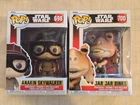 Funko Pop Lot of 2 Star Wars 698 Anakin Skywalker & 700 Jar Jar Binks