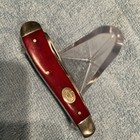 Moore Maker USA 5201U 2 Blade Trapper Red Wood Scales 3 7/8” Closed  Good Snap — photo 10