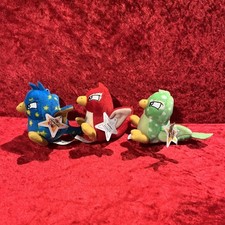 Neopets McDonald's 2004 Pteri Plush 3 Starry, Red And Speckled,Hang  Tush Tag