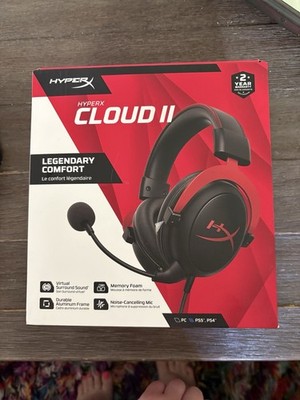 HyperX Cloud II Black/Red Over-Ear Gaming Headset Cloud II