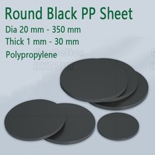 Circles Cut Disc Circles Round Black PP Polypropylene Plastic  20 mm - 350 mm