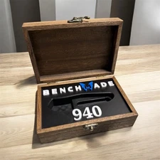 Benchmade 940 Custom Gridfinity Wooden Display Box Laser Engraved