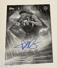 2025-26 Topps Midnight DARK MATTER Rookie Autograph Ace Bailey 19/20 Jersey Matc
