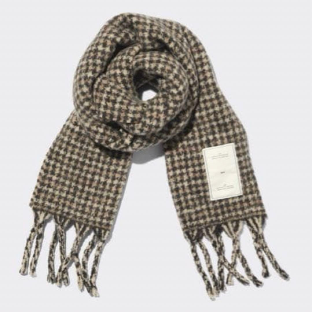 Excellent Condition! GU×rokh Check Pattern Scarf … - image 1