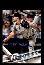 Signed Baseball Card Auto Kyle Barraclough 2017 Topps #94 Miami Marlins