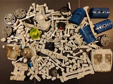 2.5 Gallons of Milton Bradley ROBOTIX Parts With Blue Cylinders.