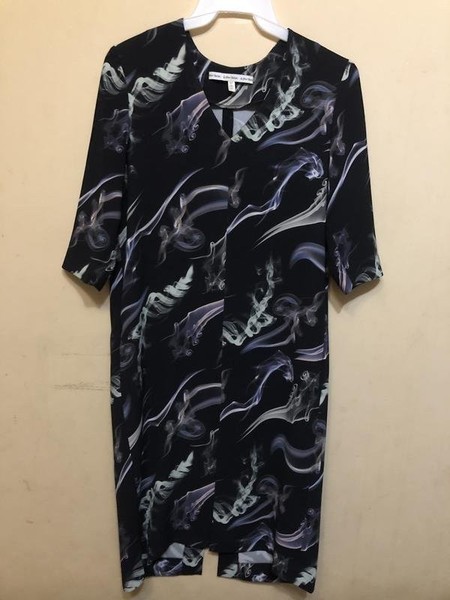 Women & Other Stories Dress Navy Polyester 34 / XS