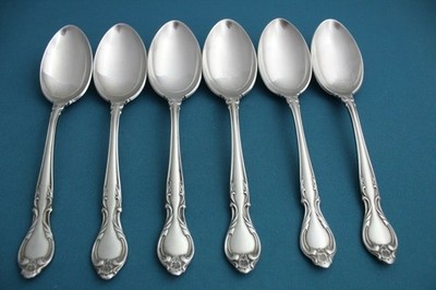International Lyon QUEEN'S FANCY Place Oval Soup Spoons (Set of 6) Stainless 7''