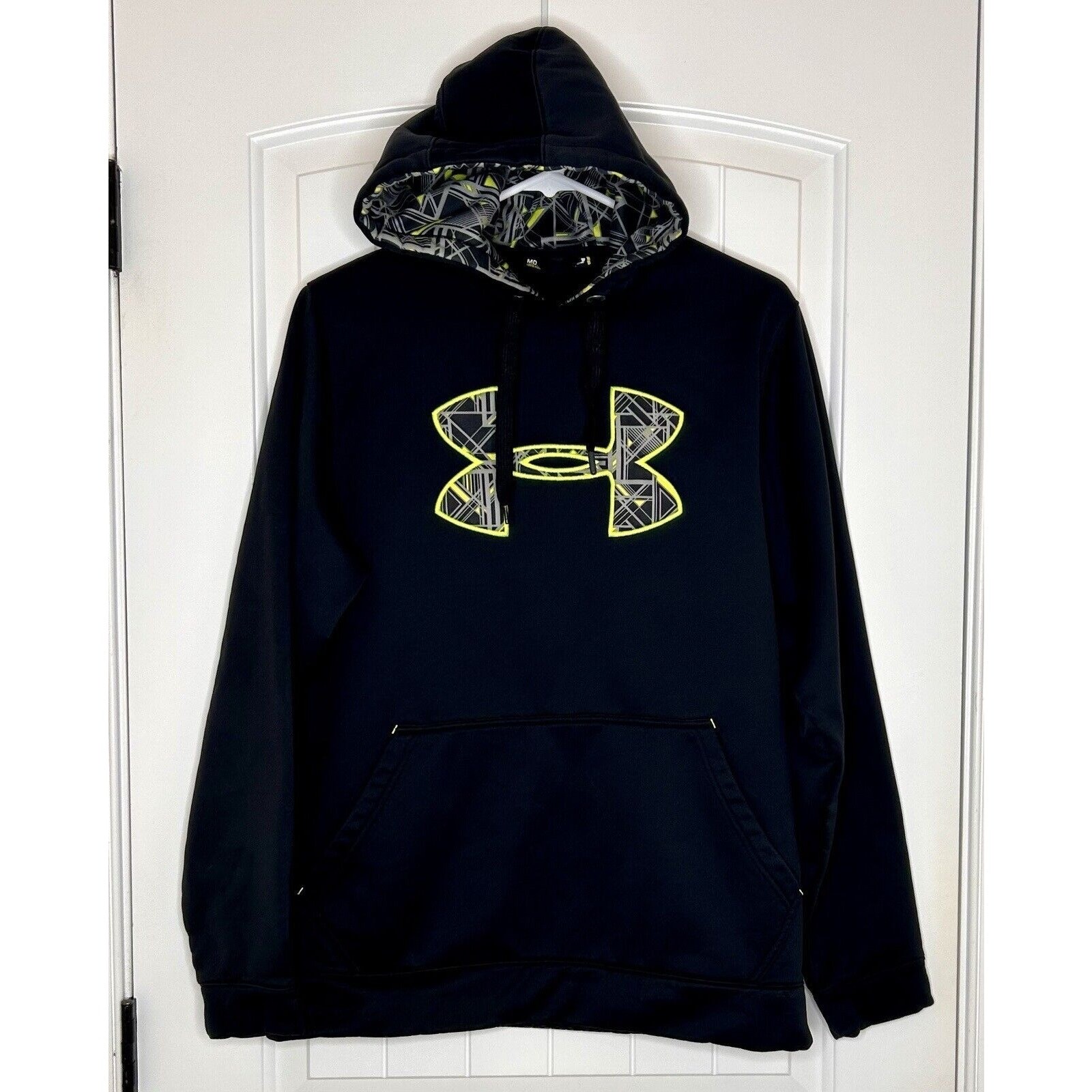 Under Armour Mens Storm Hoodie Sz M Black Camo Sweatshirt