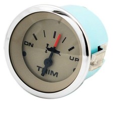 TELEFLEX 61903 EVINRUDE / SUZUKI TRIM GAUGE SILVER BEZEL / TAN FACE MARINE BOAT