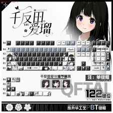 Anime Hyouka Chitanda Eru Theme PBT Keycaps 122Pcs Set for Mechanical Keyboard
