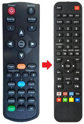 Fernbedienung geeignet für OPTOMA X304M | X401