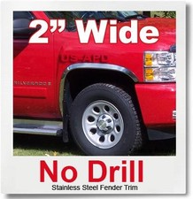 For 07-13 Chevy Silverado 2500hd Chrome Fender Trim For 07-13 Chevy Silverado 2500hd Chrome Fender Trim