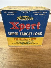 Western Xpert Super Target Load empty Shotgun Shell Box Super Seal Crimp 12 Gaug