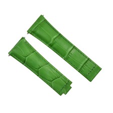 20MM LEATHER WATCH BAND STRAP FOR ROLEX DAYTONA 16518 116520 11652 GREEN