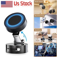 360 Vacuum Strong Magnetic Phone Holder Suction Cup Car Stand Foldable Car Mount