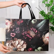 Premium Non-Woven Film Covered Tote Bag for Grocery Shopping and Storage