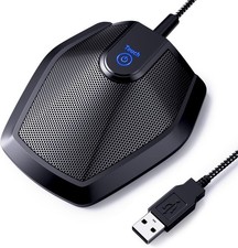 Conference USB Mic 360  Omnidirectional PC Microphone Plug Play for Zoom Skype