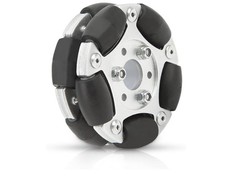 Elprico Robot Omni Wheel,Nylon Pe Roller 360 Degree Rotation  3Kg Load Aluminium
