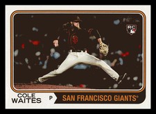 Cole Waites RC 2023 Topps Heritage #258 Rookie San Francisco Giants Mint