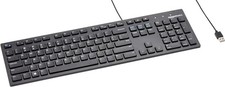 Amazon Basics Wired QWERTY Keyboard, Full-Siz...
